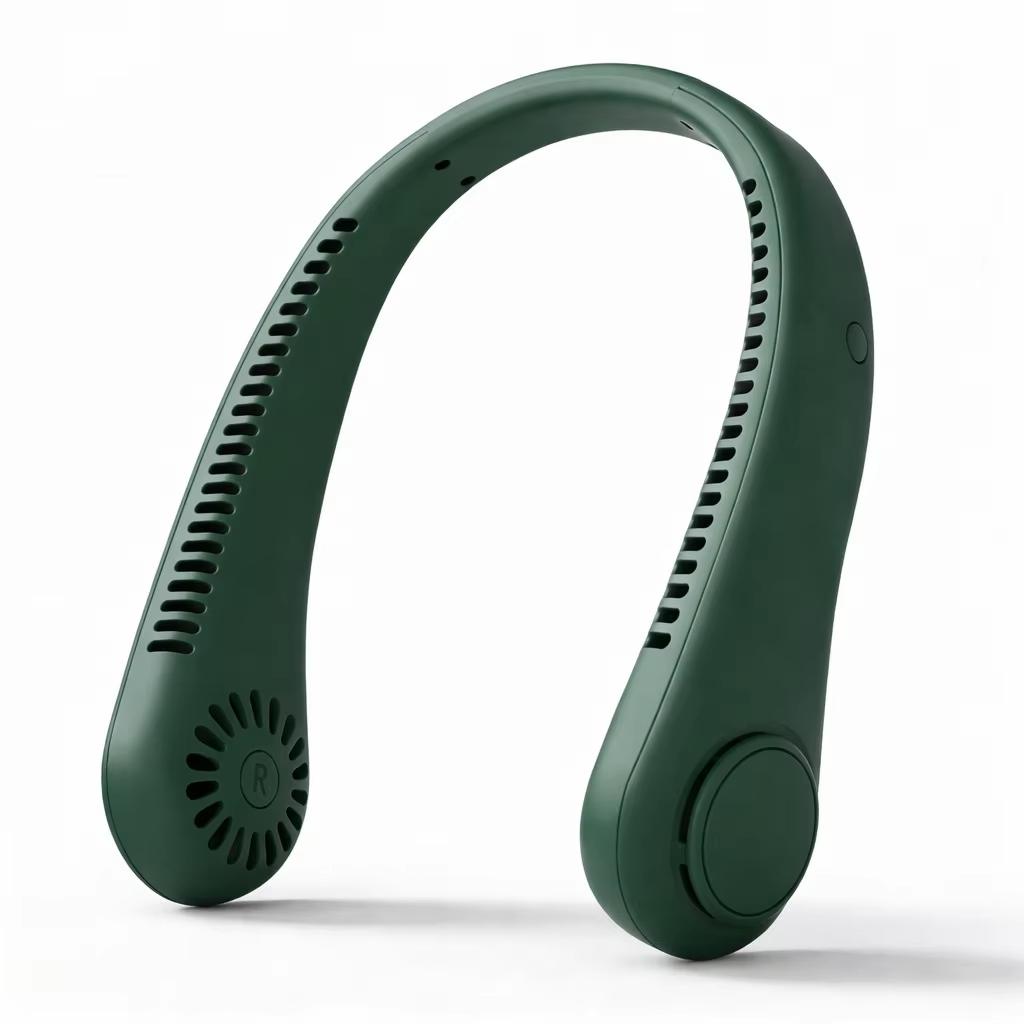 2026 New Arrivals 1200Mah Usb Portable Neck Fan Rechargeable Mini Charging Fan Outdoor Quick Cooling Sports Style Hands-Free