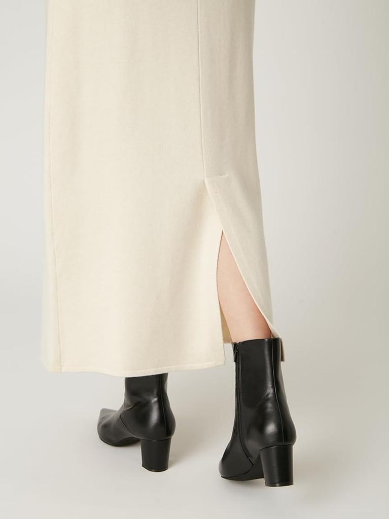 Washable Straight Knit Skirt FWNS255206IVRF