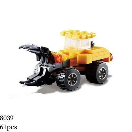 MOC Engineering Truck Building Blocks City Construction Crane Bulldozer Car Bricks Set Children Kids Toys for Boy