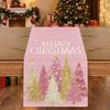 Christmas Tree Christmas Table Runner Snowflake Desk Decor Christmas Table Flag Letter Rectangular Xmas Tablecloth Living Room