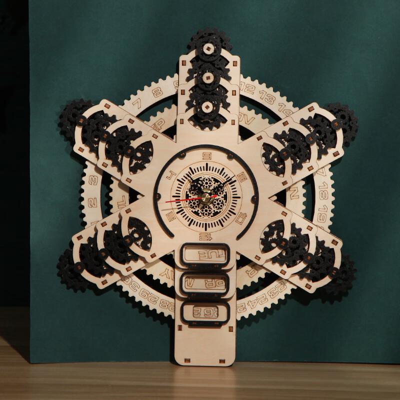 3D Деревянный DIY Календарь Часы Головоломка