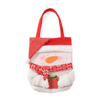 Weihnachts-Süßigkeitstüte Cartoon Niedlich Tragetasche Weihnachts-Geschenktüte Gestrickte Leckerlitüten für Feiertags-Partydeko