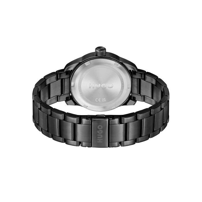 Montre - HUGO - Trek - Acier - Noir - Résistante à l'eau 50m