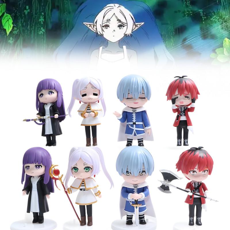 8pcs Beyond Frieren Journeys End Fern Stark Action Figure Anime Doll Display