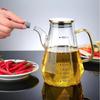 500/700/900ml Home Creative Glass Diamond Oil Bottle with Scale and Handle Kitchen Soy Sauce Vinegar Condiment Storage Container