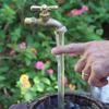 Regadera Fuente de Caño Invisible y Fluido Fuente de Grifo Flotante de Aleación de Zinc Para Jardín del Hogar