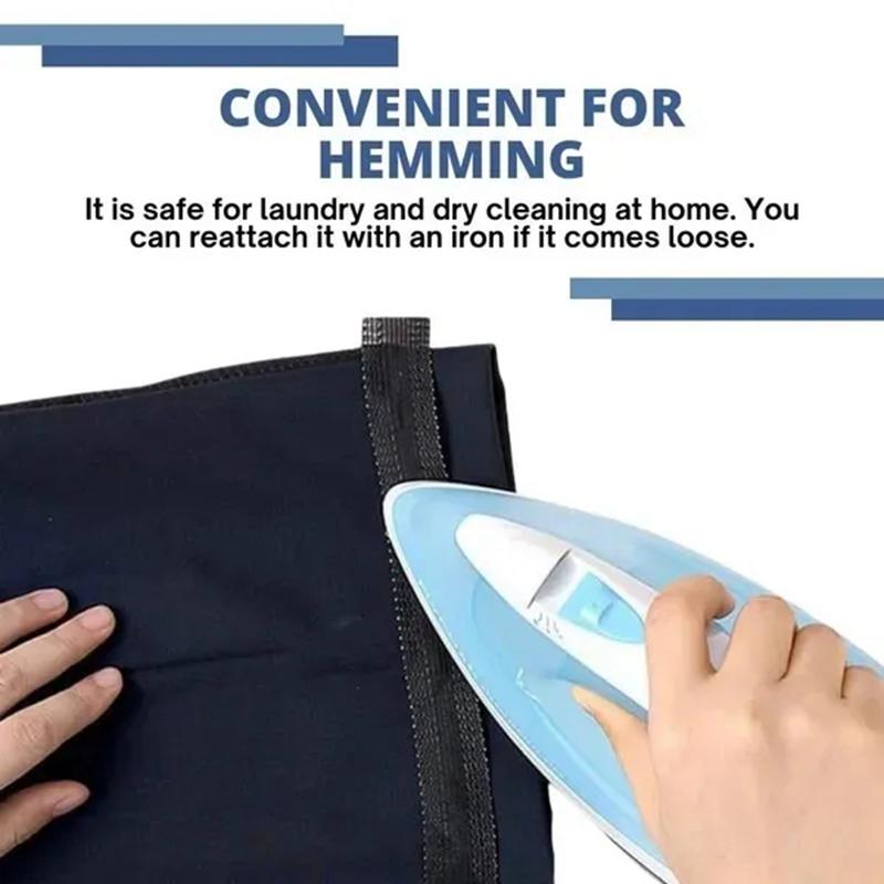 3/5/10M Pasta Autoadesiva per Pantaloni Stirabile Bordo Pantaloni Accorcia Ripara Pantaloni per Abbigliamento Jeans e Pantaloni Jeans Abbigliamento Cucito Fai da Te Tessuto