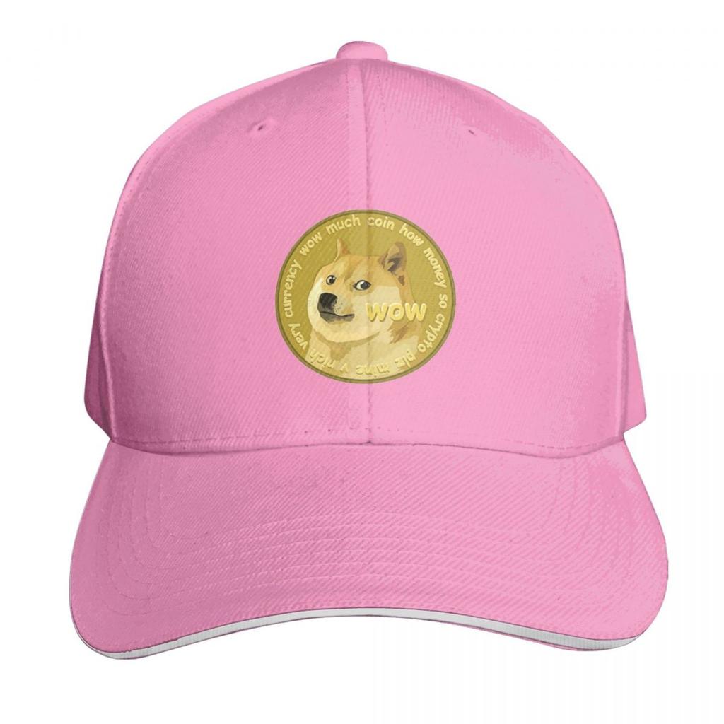 Doge The Dogecoin Funny Bitcoin Cap Fashion Casual Baseball Caps Adjustable Hat Hip Hop Summer Unisex Baseball Hats