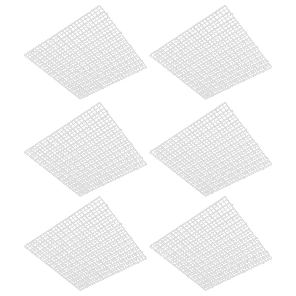 6Pcs Aquarium Fish Tank Isolation Bottom Filter Grid Plate Dividers Crate Cutting