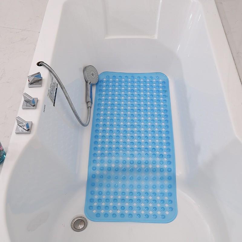 Pvc Shower Mat With Suction Cups For Bathroom Antislip Safety Nonslip Design