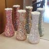Lyxig Strass Blombukett Vas Hemmakontor Dekor Keramikvas Vardagsrum Skrivbordsdekorativa Vasar Bröllop Originalitet Gåvor