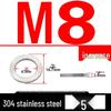 Double-Stacked Interlocking Toothed Anti-Slip Lock Washer 304 Stainless Steel DIN25201