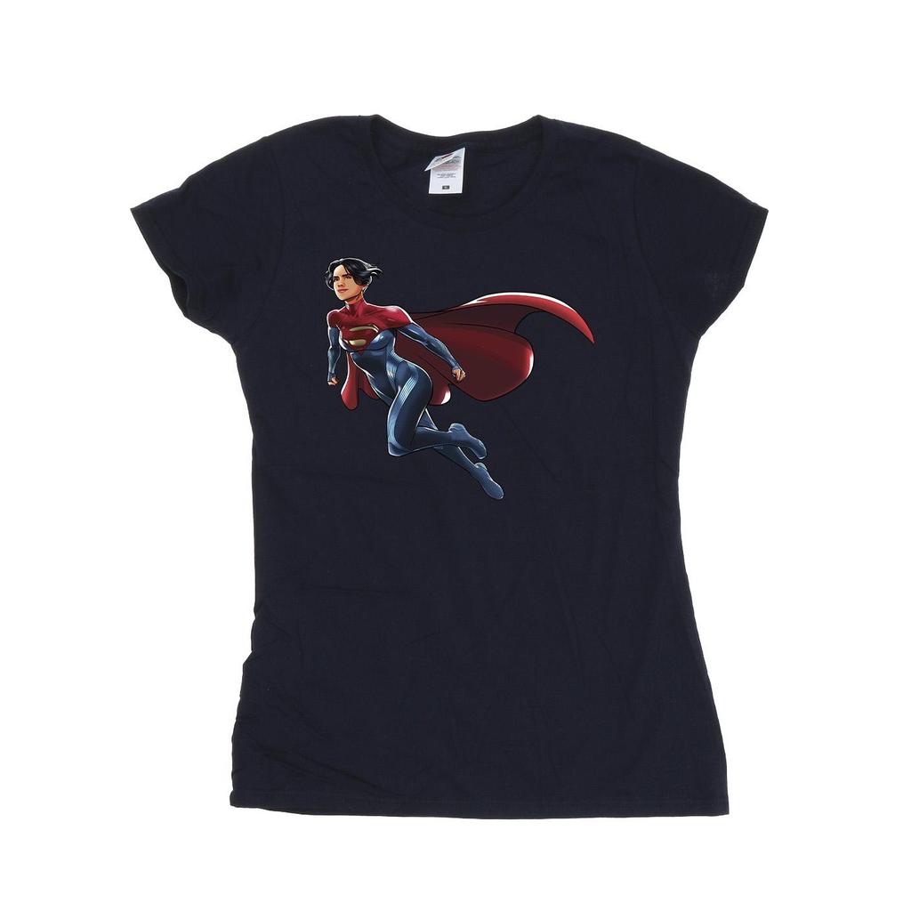 DC Comics Womens/Ladies The Flash Supergirl Cotton T-Shirt
