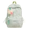 School Bag Large Capacity Campus Backpack for Women, Korean Style Middle School Student Simple Tie-dye, High School Backpack INS Style Japanese Style