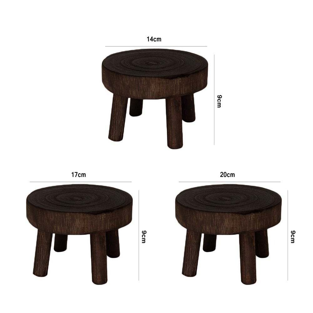 Innen Außen Anzeige Sukkulenten Blumentopf Basis Hocker Holz Pflanzenständer Regal Blumentopf Halter