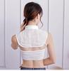 Ruffle Jacquard Stand Collar: Autumn/Winter Pleated Collared Sweater Base Layer