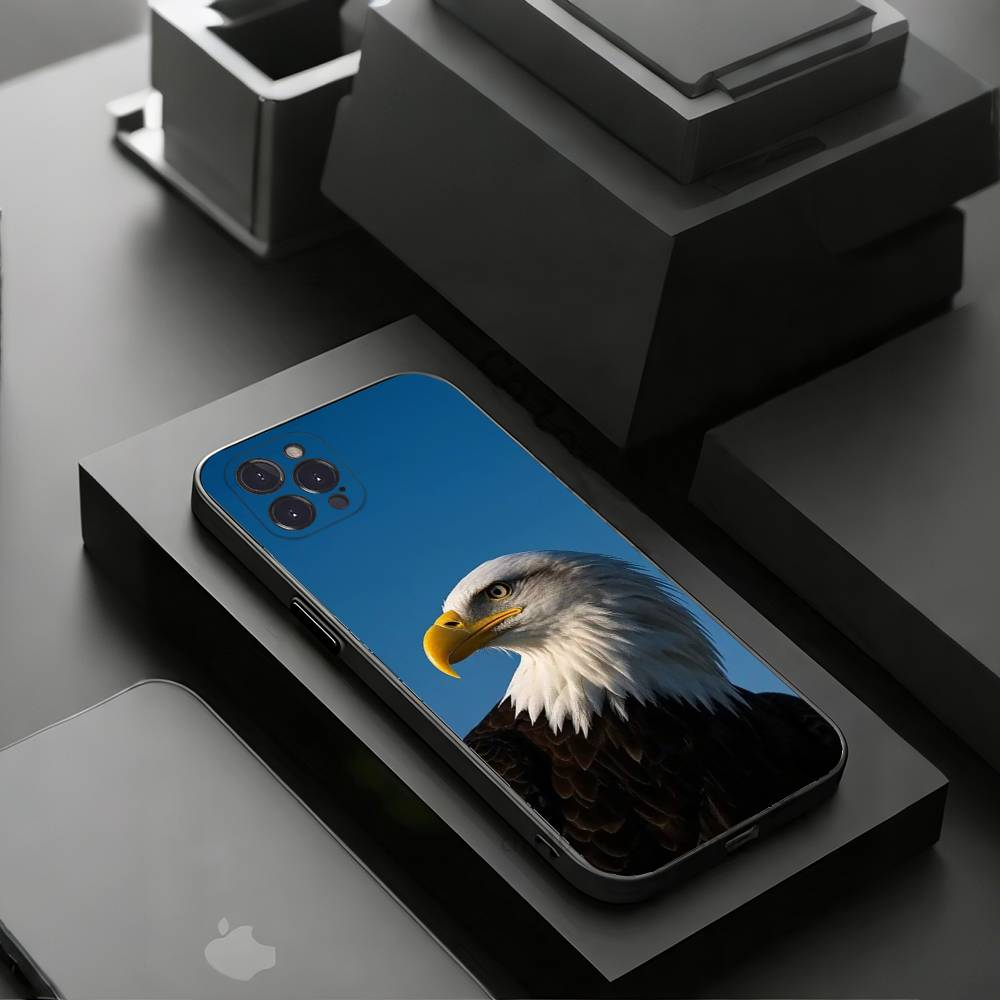 Eagle Cool Animal Phone Case for iPhone 11Pro 13 12 11 Pro Max 16e 17 Air 16 15 14 Plus 11ProMax