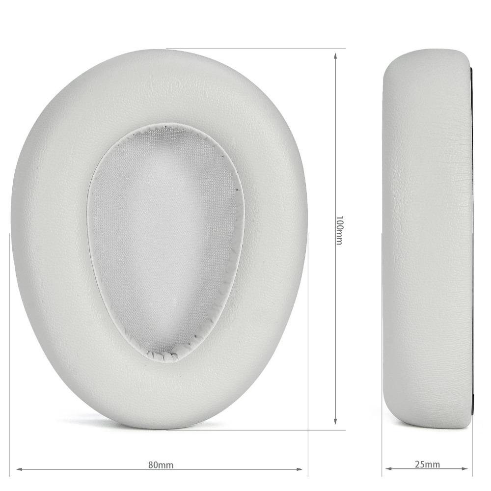 1 Paar Ersatz-Ohrpolster Schwamm Ultraweiche Ohrhörerabdeckung Leder für JLAB JBuds Lux ANC