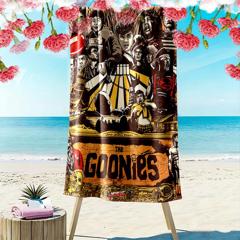 The Goonies 2D Flat Print Beach Towel, Large Soft Quick Dry Towel for Beach Camping SwimmingDSTJ0925286