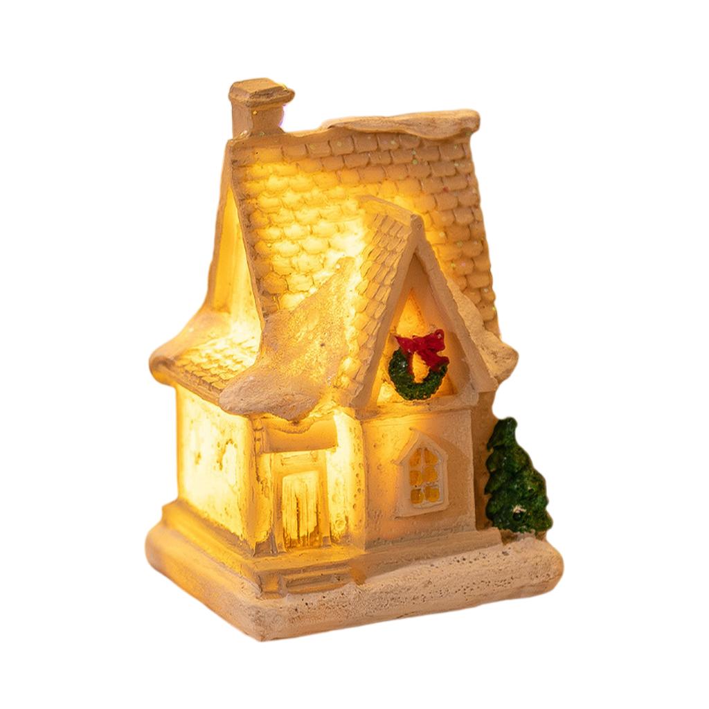 Vánoční vesnička LED Osvětlené vesnické domky, Vánoční vesnička kolekce Vnitřní pokojová dekorace Sběratelské budovy