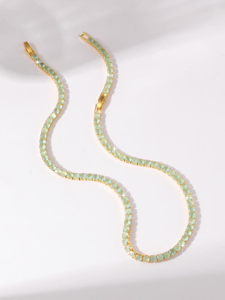 Elegant Crystal Necklace & Earrings Set for Weddings and Banquets