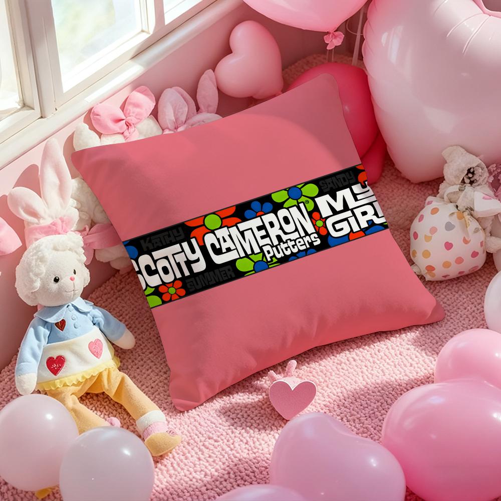 Luxury S-SCOTTY C-CAMERON Cushion Cover Pattern Printed Pillowcase for Living Room Sofa Cushion Cover & Bedroom Decor