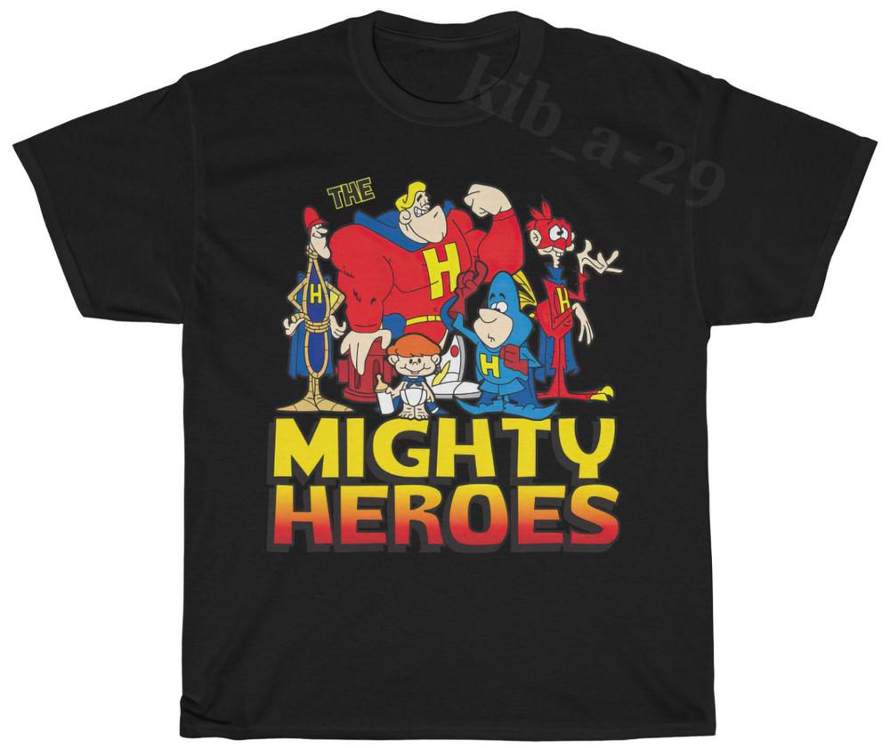 

The Mighty Heroes 90s Vintage TV Nostalgia Retro T-Shirt S-5XL Men Women Unisex Unisex T-Shirt XXXXL