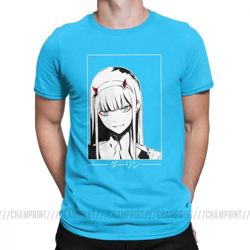 Cool Zero Two T Shirt Darling In The Franxx Movie Koszulka męska 100 bawełna