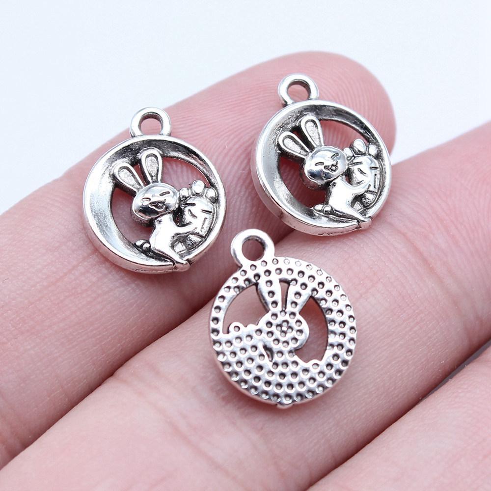 Charms Pig Sheep Cow Rabbit Pendants Wedding Jewelry Findings QC099