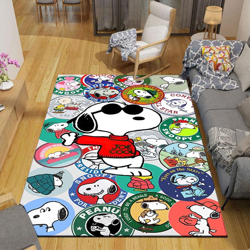 Cute Snoopy Cartoon Print Welcome Mat, Non-slip Decorative Home Rug, Suitable for Use In the Bedroom, Bedside, or Doorway.