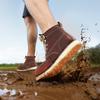 VEVOR Steel Toe Work Boots, UK Size 10.5, Waterproof Moc Toe Work Boots for Men, Slip-Resistant Work Boot