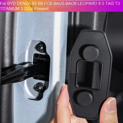 Car Silicone Door Limiter Lock Pad For BYD DENZA B5 B8 FCB BAO5 BAO8 LEOPARD 8 5 TAI3 T3 TITANIUM 3 Auto Door Check Arm Cover