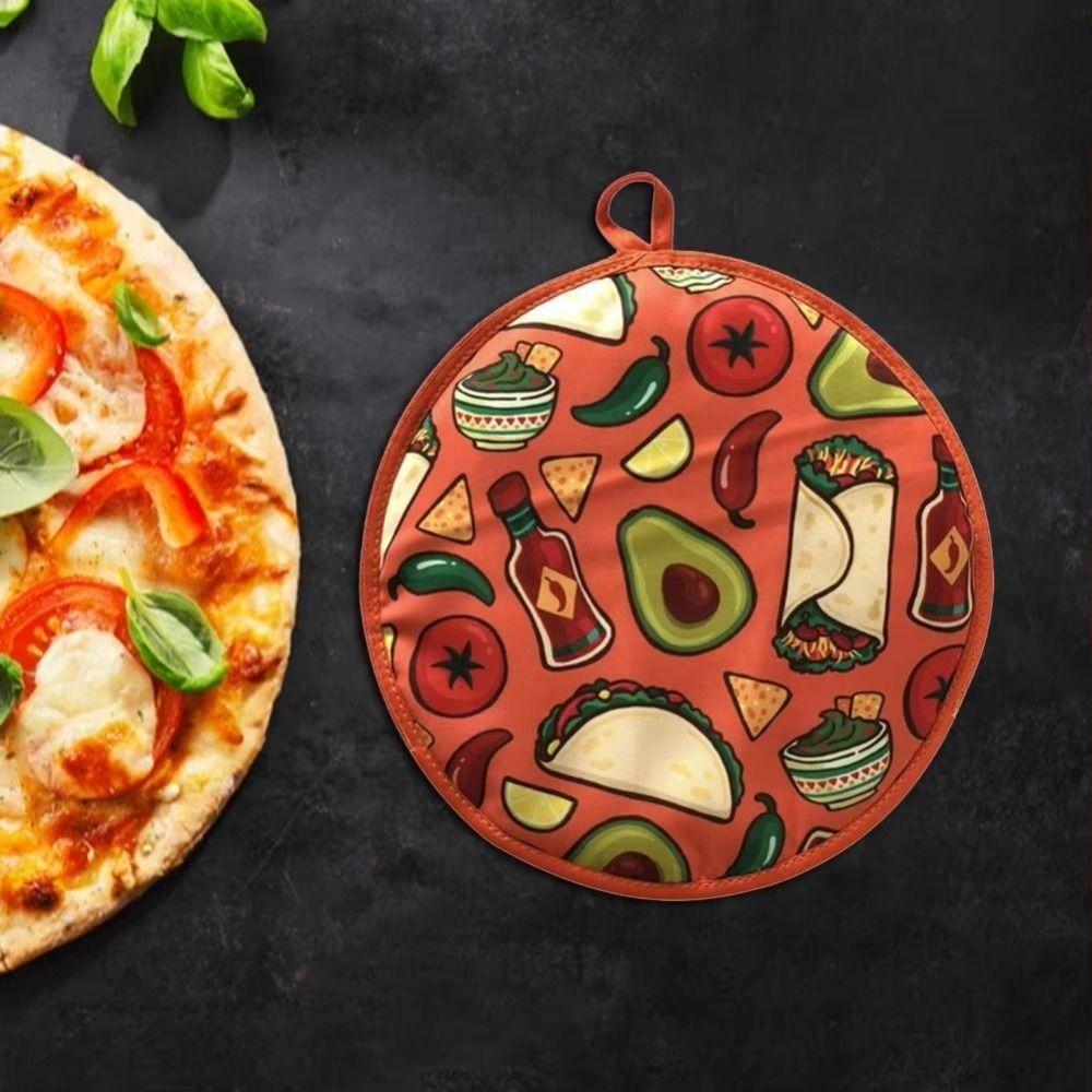 

Double-Sided Fabric Insulation Bag 12 Inch Microwave Oven Pouch for Pizza Bread Style 3