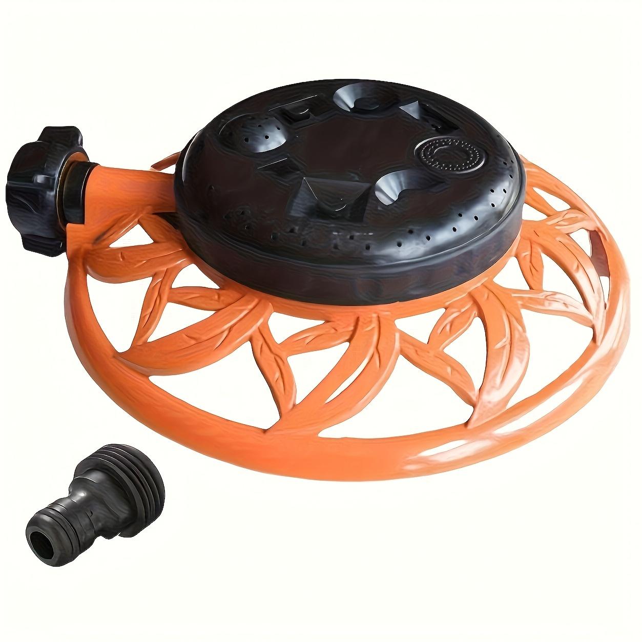 1pc 8-Type Lawn Sprinkler Head With Metal Decorative Base, Metal Petal Garden Watering Sprinkler, High-Pressure Irrigation Sprinkler For Fixed European Style