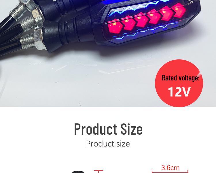 Semnalizatoare LED Universale pentru Motociclete Electrice, Lumini Flux, Pulsatorii și Scanante 12V, Accesorii Modificate.