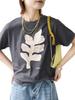 Ships for Women Motif Embroidered Print Tee 312330057 Charcoal Gray One Size Web-Exclusive