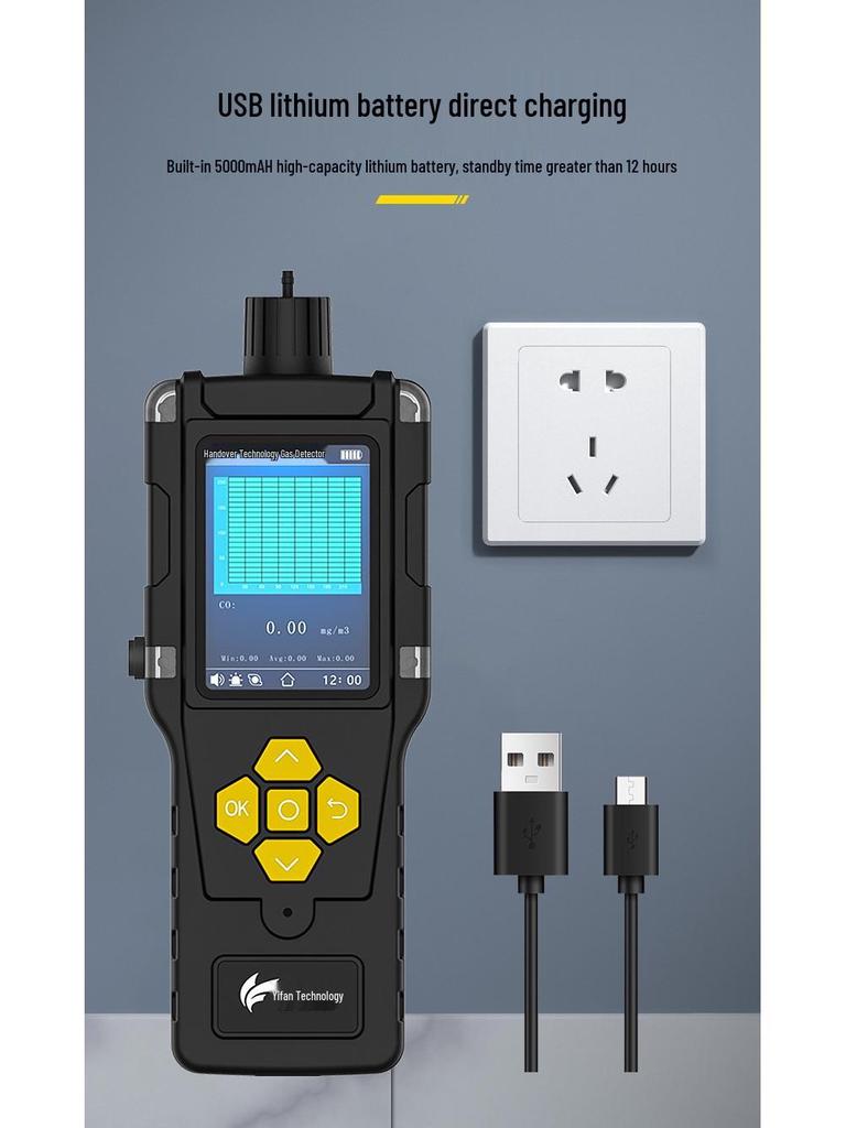 Portable PM2.5 Dust Detector for Tunnel, Workshop, or Coal Mine Air Quality Monitoring