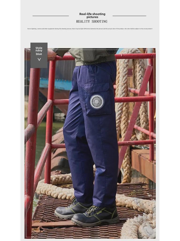 Kühlender Sommeroverall für Herren mit eingebautem Ventilator