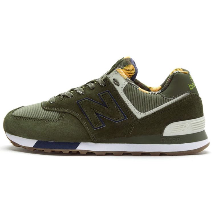 

Кроссовки унисекс New Balance 574 зеленые пигмент ML574HML