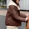 Women's Winter Warm Cotton Jacket Single Breasted Zipper Jacket
