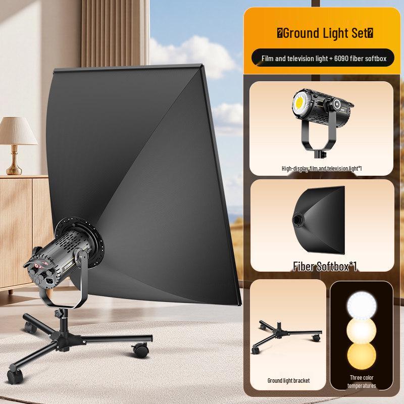 COB Photography Studio Light with Grid and Soft Light Mode for Clothing and Portrait Atmosphere
