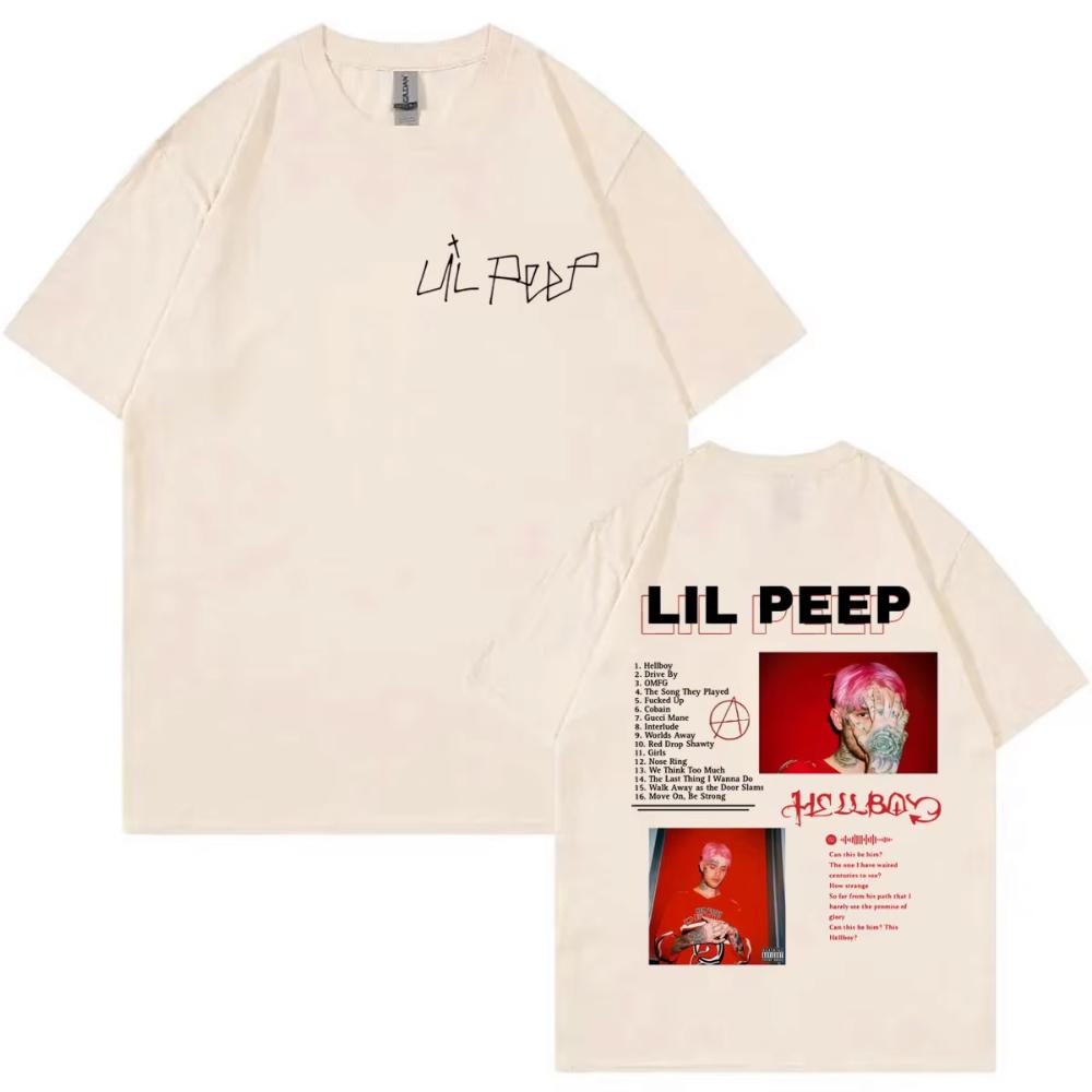 Rapper Lil Peep Album Merch Tshirts Men Women Clothing Harajuku Hip Hop Short Sleeve Tshirts Fashion Casual Oversized T Shirts