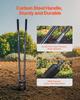 Post Hole Digger with Carbon Steel Handle Scale Marks 57.5" Hole Digger