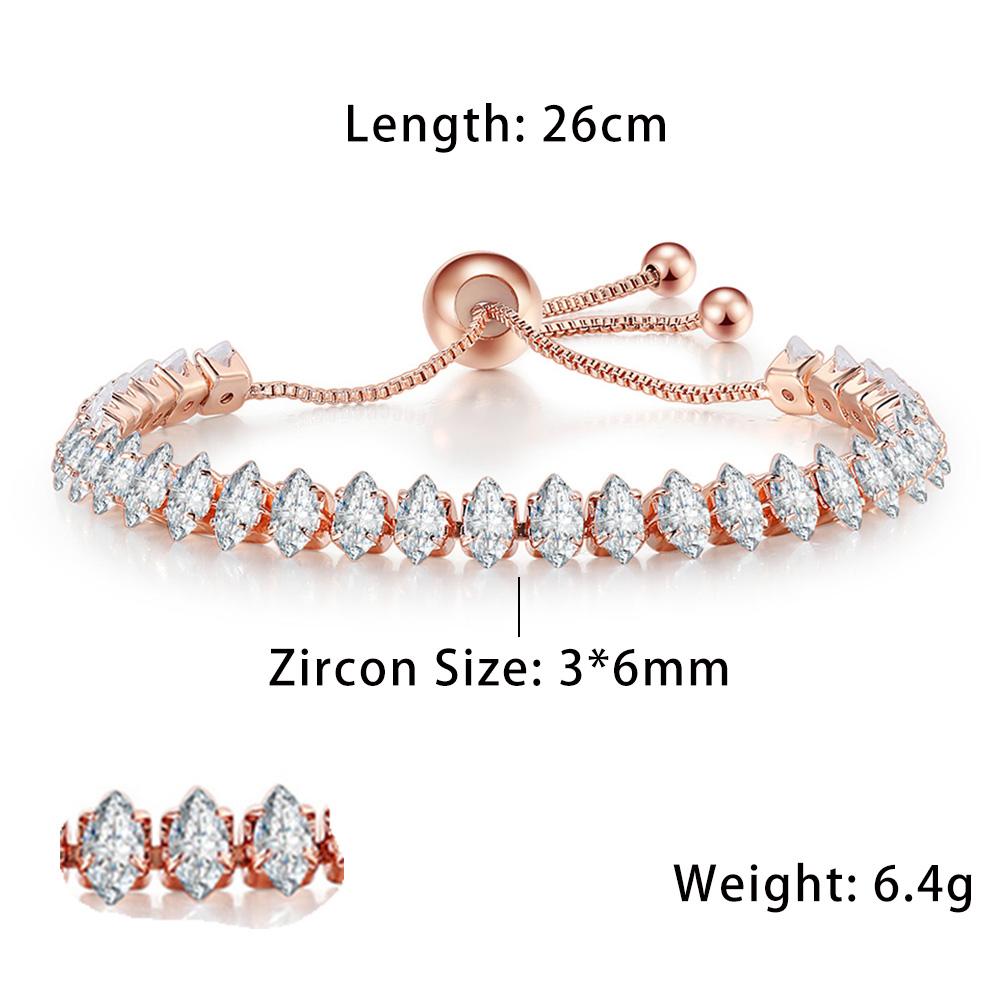 New Fashionable Zircon Tennis Bracelets for Women Dazzling Various Shape Crystal Hand Chain Trend Sexy Party Accessories Zircon