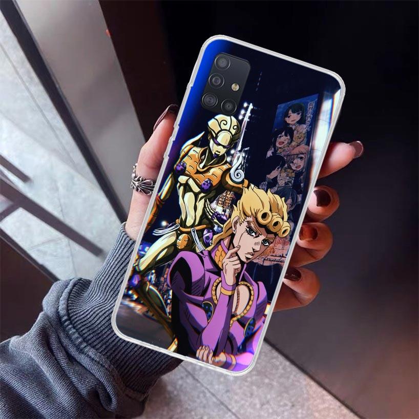 JoJo Adventure Giorno Giovanna Phone Case For Samsung Galaxy A52 A51 A50S A32 A22 A12 A02S A72 A71 A31 A70 A30S Note 20 Ultra 10