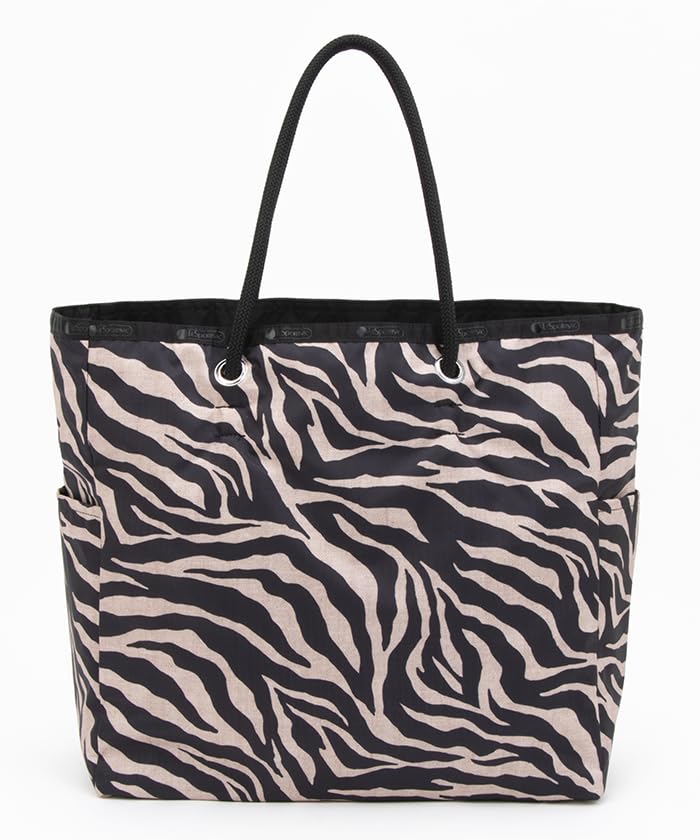 Bolso Tote Oficial GRANDE 2 VÍAS Rafia [LeSportsac] TOTE/1113 Mujer Cebra/Negro