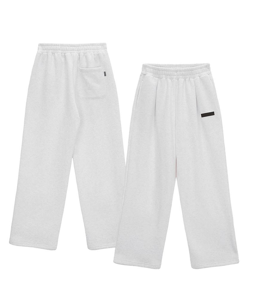 URBANAGE Daily Standard Wide Pants White Melange