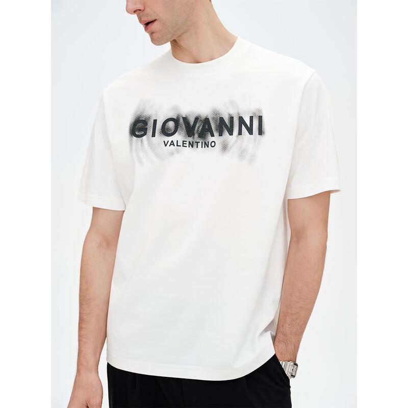 T-shirt Estiva da Uomo GIOVANNI VALENTINO con Stampa Lettere Antibatterica