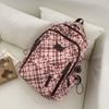 Schoolbag Korean plaid star backpack for female middle and high school students, large-capacity schoolbag, light and dirt-resistant versatile backpack