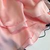 Versatile Silk-Like Scarf: Women's Spring/Summer Plain Gauze Wrap - Headscarf, Beach Towel, or Korean Satin Style